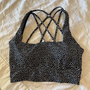 Buff Bunny Revolution Sports Bra in Black Bossy Print